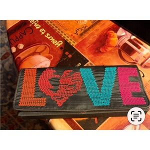 Shirtless Flap Colorful Love Clutch/ Wallet